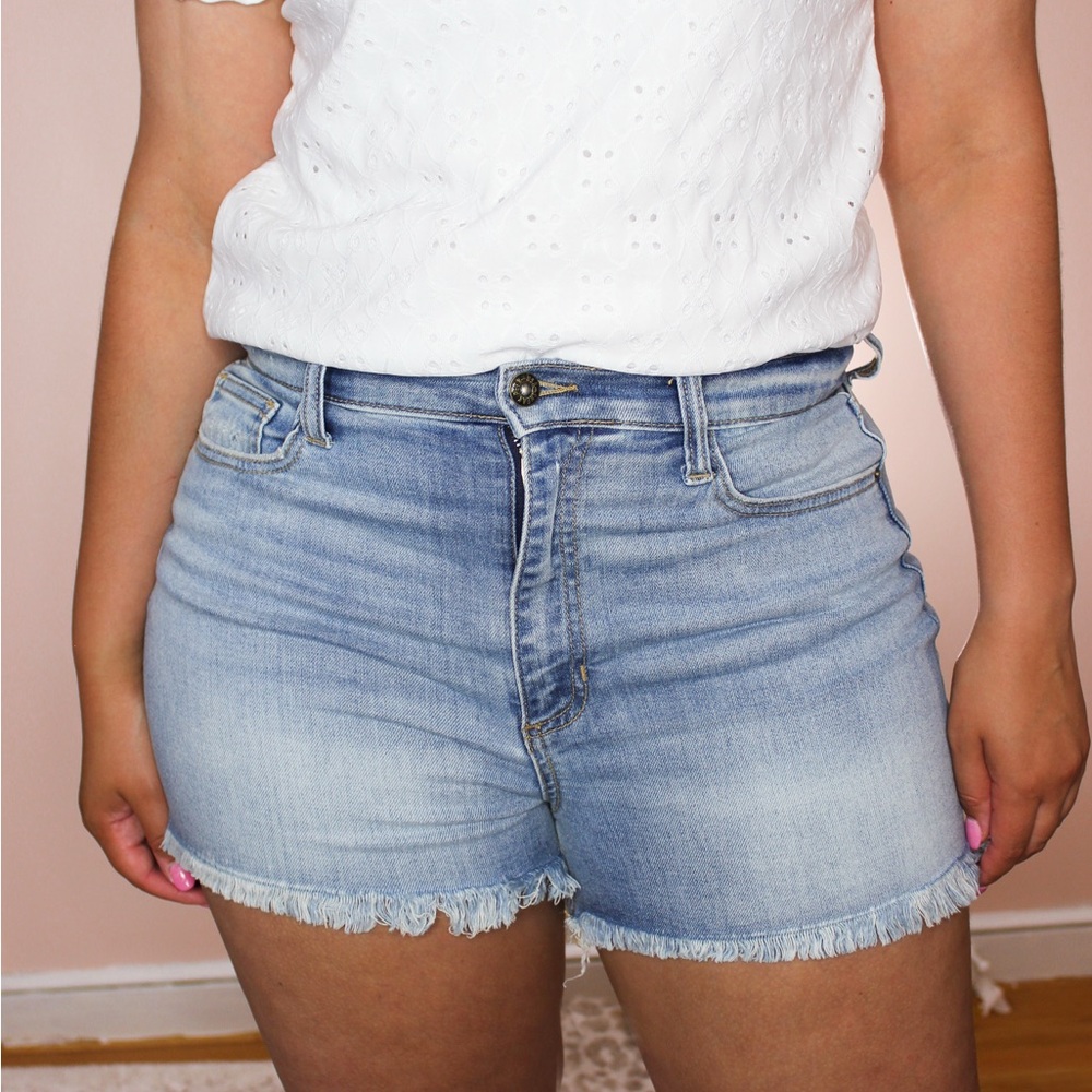 Light Blue Denim Women's Shorts